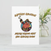 Kapitein ObardGezegde Bedankkaart (Staand voorkant)