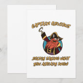 Kapitein ObardGezegde Bedankkaart (Voorkant / Achterkant)