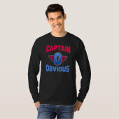 Kapitein Obnight Bad Superheld Meme T-shirt (Voorkant volledig)
