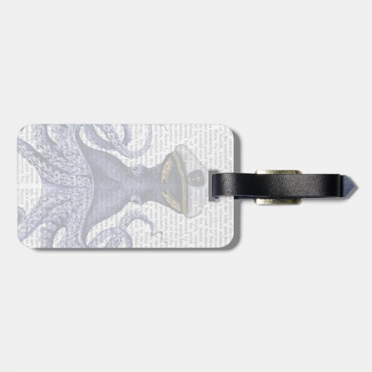 Kapitein Octopus Bagagelabel (Achterkant horizontaal)