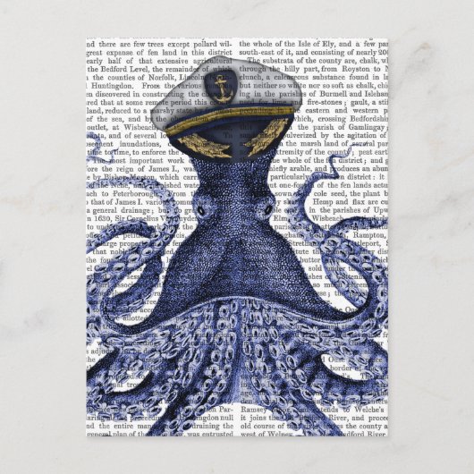 Kapitein Octopus Briefkaart (Voorkant)