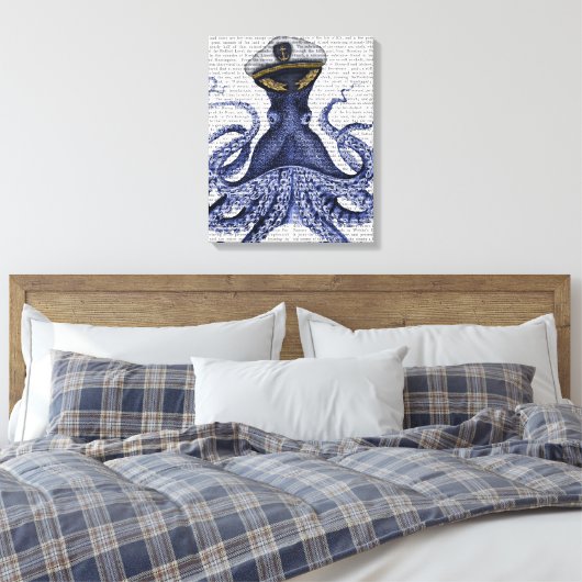 Kapitein Octopus Canvas Afdruk (Insitu (Slaapkamer))