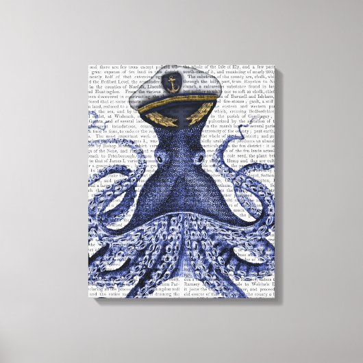 Kapitein Octopus Canvas Afdruk (Voorkant)