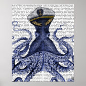 Kapitein Octopus Poster (Voorkant)