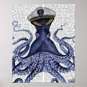 Kapitein Octopus Poster