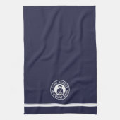 Kapitein Old Scruff Logo Personalized Kitchen Towe Theedoek (Verticaal)