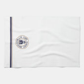 Kapitein Old Scruff Logo Personalized Kitchen Towe Theedoek (Horizontaal)