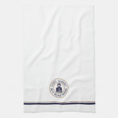 Kapitein Old Scruff Logo Personalized Kitchen Towe Theedoek (Verticaal)