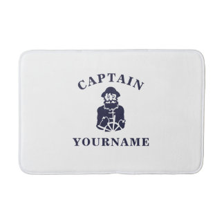Kapitein Old Scruff met Jouw naam Bath Mat