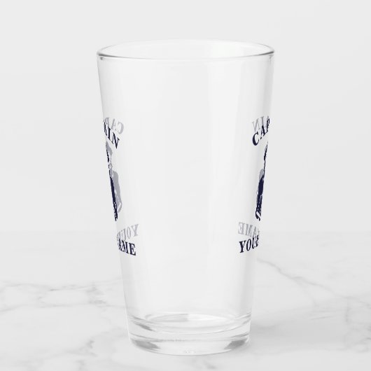 Kapitein Old Scruff met Jouw naam Glass Tumbler (Links)