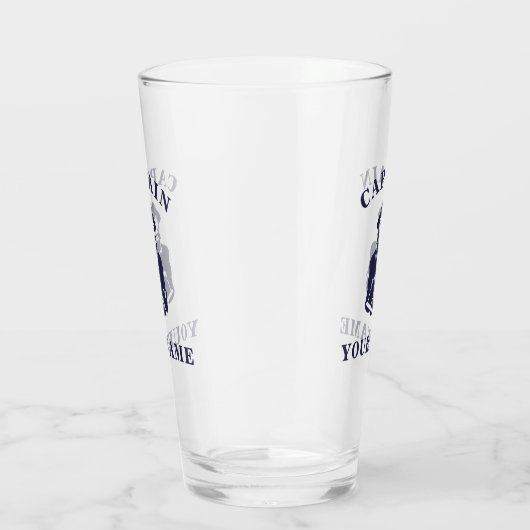 Kapitein Old Scruff met Jouw naam Glass Tumbler (Rechts)
