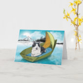 Kapitein Oliver & de SS OAS (Kat op een bootkaart) Kaart (Gele Bloem)