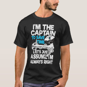 Kapitein om tijd te besparen Laten we aannemen dat T-shirt