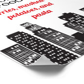 Kapitein One-derpants 1st Birthday Milestone Poste Poster (Hoek)