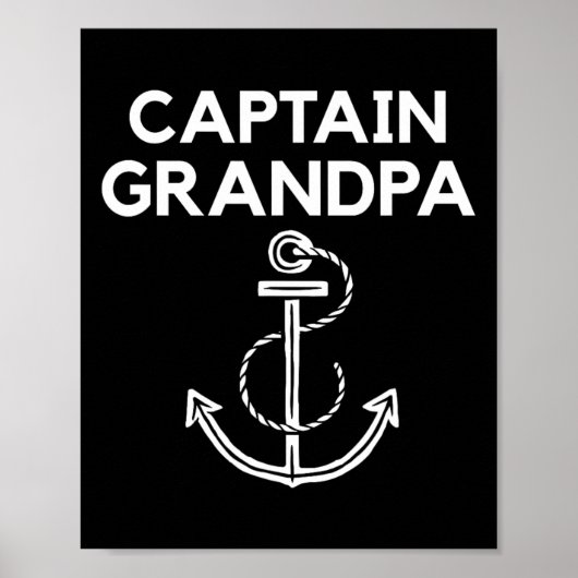 Kapitein opa! Varen en zeilen S Poster (Voorkant)