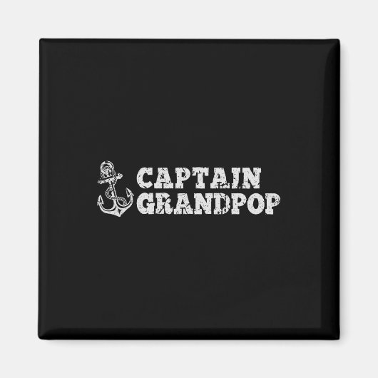 Kapitein Opa Zeilen Boot Varend Oude Boot Anker Magneet (Voorkant)