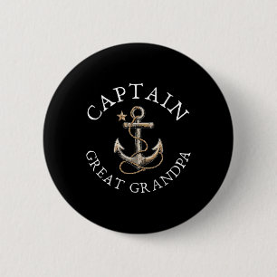Kapitein Oudovergrootvader Boot Zeilen Varend Oude Ronde Button 5,7 Cm