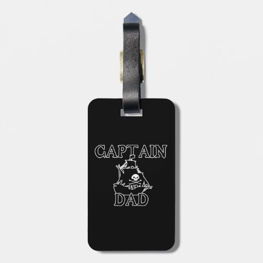Kapitein, pa bagagelabel (Achterkant verticaal)