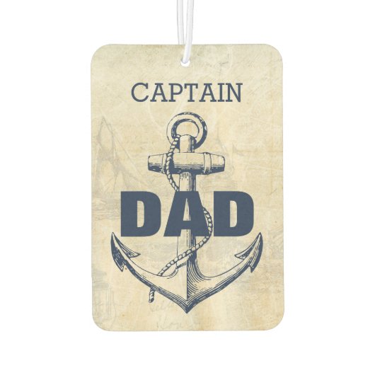 Kapitein Pa Photo Nautical Anchor Luchtverfrisser (Achterkant)