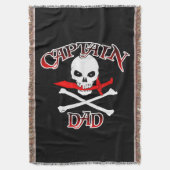 Kapitein Pa Throw Blanket Deken (Voorkant Verticaal)