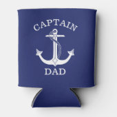 Kapitein Pa White Nautical Anker Blikjeskoeler (Voorkant)