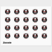 Kapitein Pap (Cutlass) Ronde Sticker (Vel)
