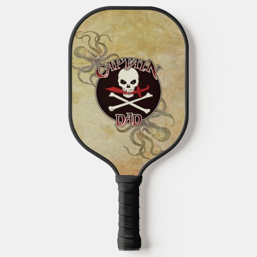 Kapitein Pap - Embraad door de Deep Pickleball Paddle (Voorkant)
