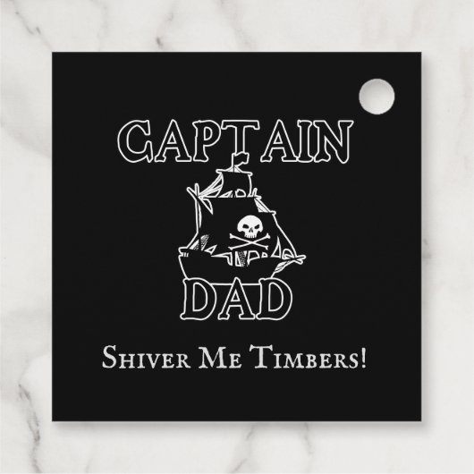 Kapitein Pap - Ghobold Galleon Bedankjes Labels (Achterkant)