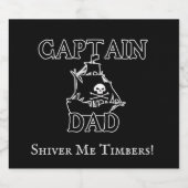 Kapitein Pap - Ghobold Galleon Bier Etiket (Enkel label)