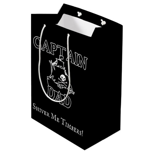 Kapitein Pap - Ghobold Galleon Medium Cadeauzakje (Achterkant Gekanteld)