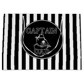Kapitein Pap. Ghovormig Galleon Gift Bag Groot Cadeauzakje (Voorkant)