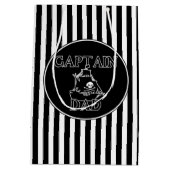 Kapitein Pap. Ghovormig Galleon Gift Bag Medium Cadeauzakje (Achterkant)