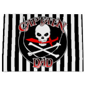 Kapitein Pap Gift Bag Large Cadeautasje (Voorkant)