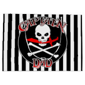 Kapitein Pap Gift Bag Large Cadeautasje (Achterkant)