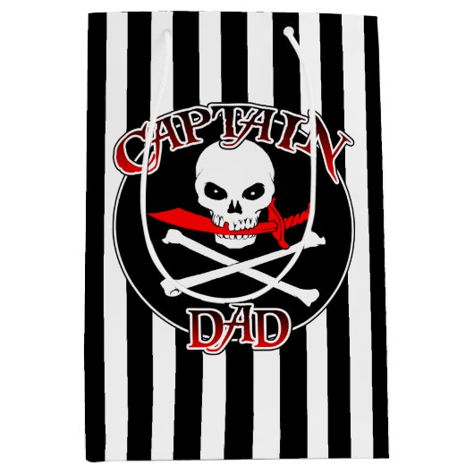 Kapitein Pap Gift Bag Medium Cadeauzakje (Voorkant)