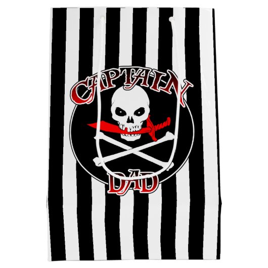 Kapitein Pap Gift Bag Medium Cadeauzakje (Achterkant)