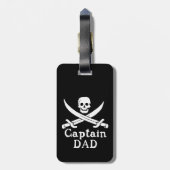Kapitein Pap - Klassiek Bagagelabel (Achterkant verticaal)