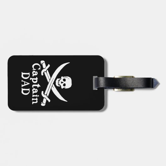 Kapitein Pap - Klassiek Bagagelabel (Achterkant horizontaal)