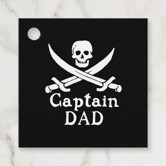 Kapitein Pap - Klassiek Bedankjes Labels (Voorkant)