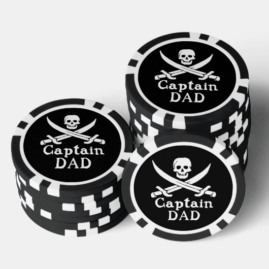 Kapitein Pap - Klassiek Poker Chips (Opstapeling)