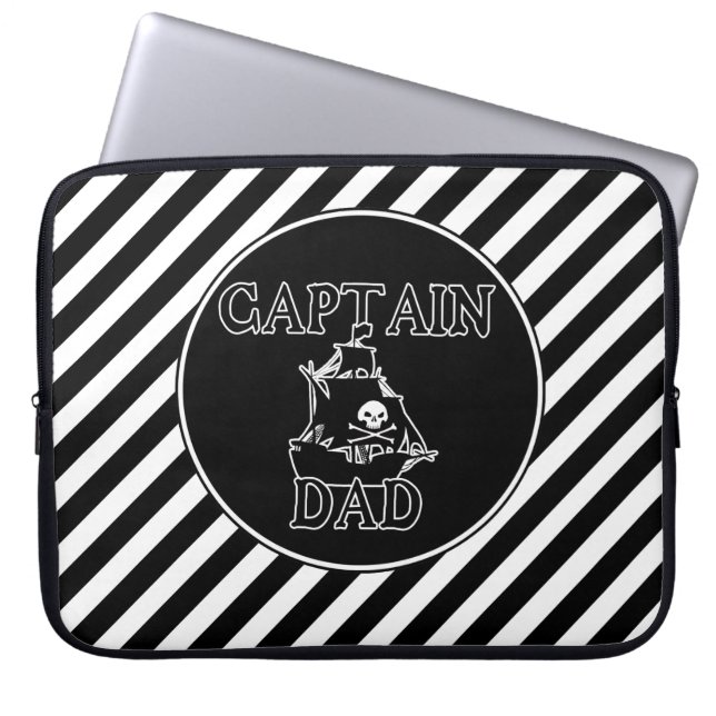 Kapitein Pap Laptop Sleeve (Voorkant)