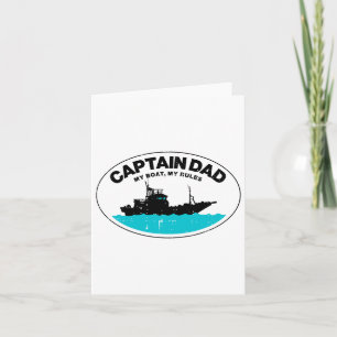 Kapitein Pap Mijn boot Regels Grappige Eigenaar Bo Kaart