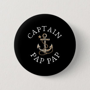 Kapitein Pap-pap Boot Zeilen Varend Opa Anker Ronde Button 5,7 Cm
