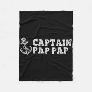 Kapitein Pap-pap Zeilboten Pappap Boot Anker Fleece Deken