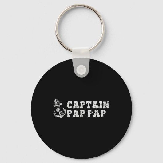 Kapitein Pap-pap Zeilboten Pappap Boot Anker Sleutelhanger (Voorkant)
