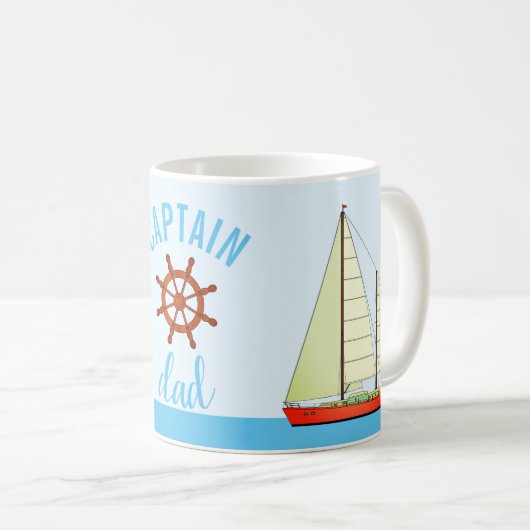 Kapitein Pap Sailboten Koffiemok (Voorkant rechts)