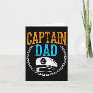 Kapitein Pap Schip Boat Boating Yacht Vader Pappa  Kaart