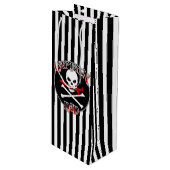 Kapitein Pap Wine Bag Wijn Cadeautas (Voorkant Gekanteld)