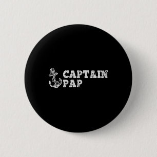 Kapitein Pap Zeilboot Bootanker Fu Ronde Button 5,7 Cm
