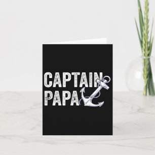 Kapitein Papa Pontoon Gift Lake Sailor Vist Boat Kaart